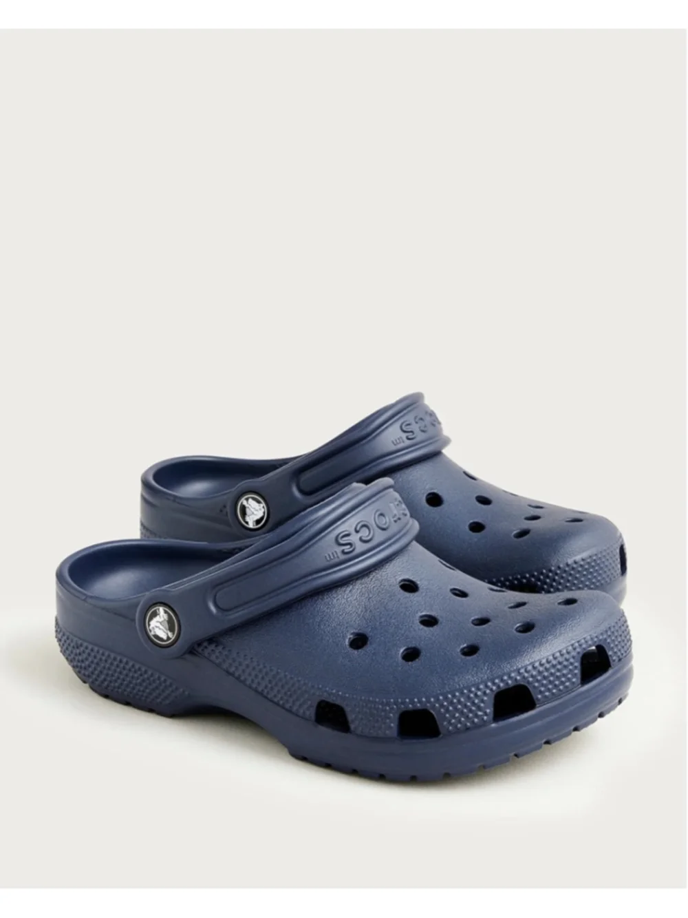 Baby Crocs Navy Blue Classic Clogs Sandals Size 7 C7 Toddler